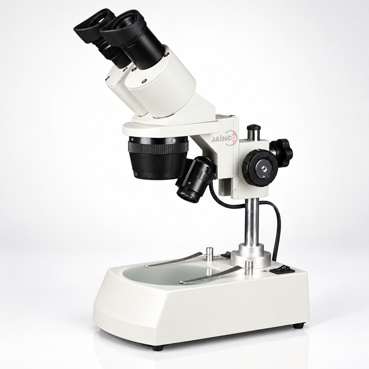 Binocular Stereo Microscope Frosted Glass Plate 1x and 3x Objective